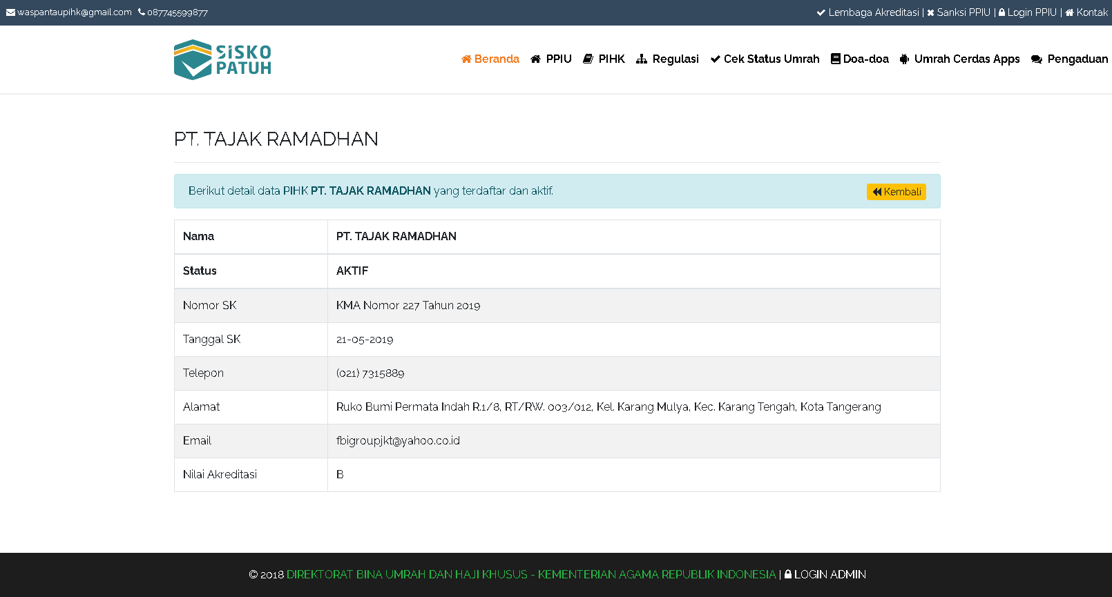 tajak ramdhan pihk 227 tahun 2019